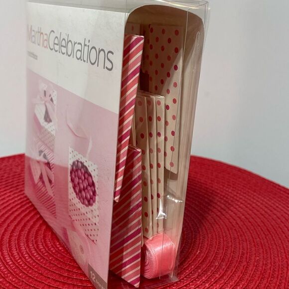 Martha Stewart Matchbox Celebrations 12 box kit Pink and White NWT - Picture 3 of 6